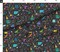 Count Math Mathematics Numbers Science Black Geometry Custom Printed Fabric by Spoonflower Various Fabrics by the Yard or Fat Quarter
